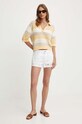Pepe Jeans sweter bawełniany INGRID PL702168 beżowy AW24