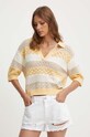 Pepe Jeans sweter bawełniany INGRID beżowy PL702168