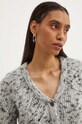 Кардиган з домішкою вовни Moschino Jeans сірий 0904.8202