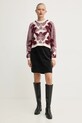 Свитер с примесью шерсти BA&SH 1H24RORA бордо AW24