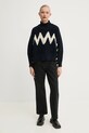BA&SH maglione in lana 1H24ONDI blu navy AW24