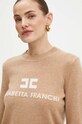 Elisabetta Franchi pulover de lana bej MK64S46E2