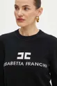 Шерстяной свитер Elisabetta Franchi чёрный MK64S46E2