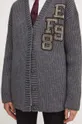 Elisabetta Franchi cardigan din lana MK88T46E2 gri