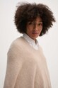 Шерстяное пончо United Colors of Benetton бежевый 103MDU004