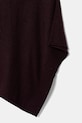 United Colors of Benetton poncho z domieszką wełny 1235DU01A bordowy AW25