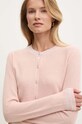 Свитер с примесью шелка United Colors of Benetton 1SMYE501O розовый AW24