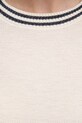 United Colors of Benetton sweter z domieszką jedwabiu 1SMYE10B8 beżowy