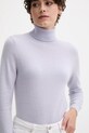 United Colors of Benetton sweter wełniany fioletowy 1002D2348