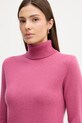 United Colors of Benetton sweter wełniany różowy 1002D2348
