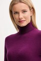 United Colors of Benetton sweter wełniany fioletowy 1002D2348