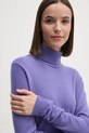 United Colors of Benetton maglione in lana violetto 1002D2348