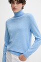 United Colors of Benetton sweter wełniany niebieski 1002D2348