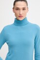 United Colors of Benetton sweter wełniany niebieski 1002D2348