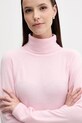 United Colors of Benetton sweter z dodatkiem wełny różowy 1035D2551