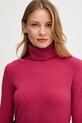 Oblačila Pulover z dodatkom volne United Colors of Benetton 1035D2551 roza