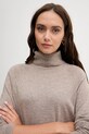 United Colors of Benetton sweter z dodatkiem wełny beżowy 1035D2551