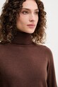 Πουλόβερ με προσθήκη μαλλιού United Colors of Benetton καφέ 1035D2551