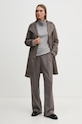 Pulover s dodatkom vune United Colors of Benetton 1035D2551 siva AW25