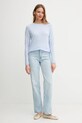 Πουλόβερ με προσθήκη μαλλιού United Colors of Benetton 1035D1P17 μπλε AW25