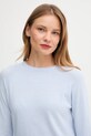 Πουλόβερ με προσθήκη μαλλιού United Colors of Benetton μπλε 1035D1P17