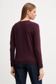 Odzież United Colors of Benetton sweter z domieszką wełny 1035D1P17 bordowy