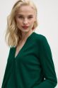 Шерстяной кардиган United Colors of Benetton зелёный 11AHD603P