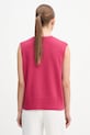 Odzież United Colors of Benetton kamizelka z dodatkiem wełny 126WD10BA różowy