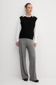 United Colors of Benetton kamizelka z dodatkiem wełny 126WD10BA czarny AW25
