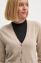 Вовняний кардиган United Colors of Benetton бежевий 1002D6879