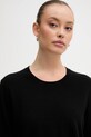 United Colors of Benetton pulover de lână negru 1002D10BG