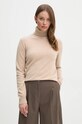 Pulover od kašmira United Colors of Benetton bež 1033D202D