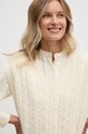 United Colors of Benetton vesta de lana bej 1244D4023