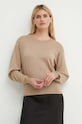 By Malene Birger pulover din amestec de lana MANTEA subtiri bej Q72434002