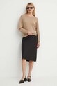 By Malene Birger pulover din amestec de lana MANTEA Q72434002 bej AW24