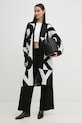 Πλεκτή ζακέτα Dkny P4MXAQ64 μαύρο AW24