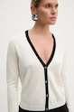 Theory cardigan din lana O0711712 bej