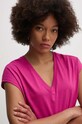 Одежда Хлопковая футболка United Colors of Benetton 3EERD109C фиолетовой