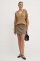 MICHAEL Michael Kors sweter wełniany MT460YB4VR brązowy AW24