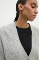 Drykorn kardigan wełniany szary 88587.420171