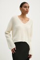 Drykorn maglione in lana beige 88617.422087