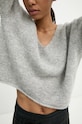 Drykorn sweter wełniany 88617.422087 szary