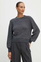 Marella sweter z domieszką wełny szary 2423946034200