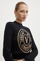 Versace Jeans Couture sweter wełniany czarny 77HAFM21.CM45H