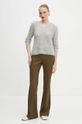 Vlnený sveter Max Mara Leisure 2426366118600 sivá AW24