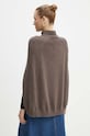 Odzież Max Mara Leisure sweter wełniany 2426366188600 brązowy