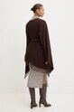 Odzież Max Mara Leisure poncho wełniane 2426736028600 brązowy
