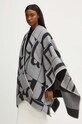 MM poncho il lana 2426736038600 grigio AW24