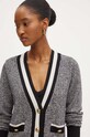 Luisa Spagnoli cardigan in lana MALTE grigio 58393