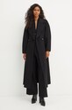 Luisa Spagnoli cardigan din amestec de lana CALDA 58493 negru AW24
